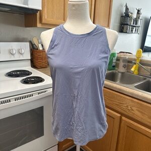 Athleta Women's Racerback Tank Top in Soft Blue